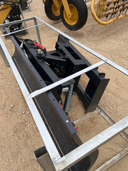 Unused 86" Snow Blade Attachment for Skid Steer