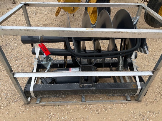 Unused JCT Auger For Skid Steer with 2 Bits
