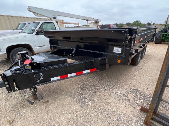 2022 Norstar 8'X14' Dump Trailer with 18" Fold Down Sides with Tarp Kit - Factory Demo 2 - 7K Lb.