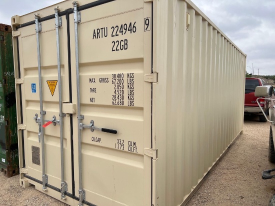 20' One Trip Shipping Container EZ Open Doors