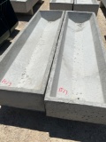 2 - 8' Concrete Feed Troughs TWO TIMES THE MONEY MUST TAKE ALL