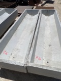 2 - 8' Concrete Feed Troughs TWO TIMES THE MONEY MUST TAKE ALL