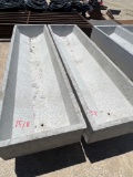 2 - 8' Concrete Feed Troughs TWO TIMES THE MONEY MUST TAKE ALL