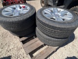 Lot of Goodyear 275/55/20 Tires on GMC Wheels with Lockable Lug Nuts All for one money