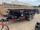 Unused 2022 Maxx-D D6X 5'x10' Dump Trailer - Factory Demo Two 3500lb axles, trap kit VIN 92581 MSO,