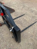 Unused Hay Spear with Universal Weld-On Mounting Brackets