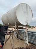 Overhead Fuel Tank - Approx. 1000 Gallons Been Used For Alcohol