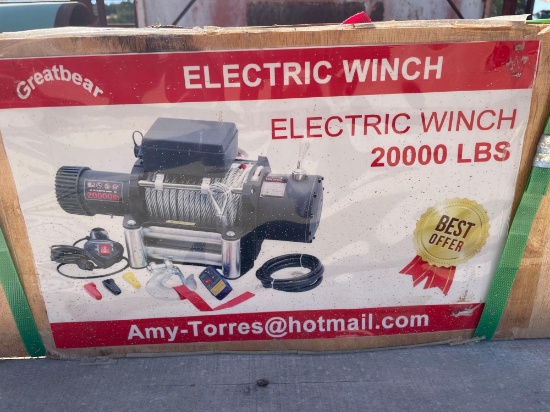 Unused 2000 lb. Electric Winch