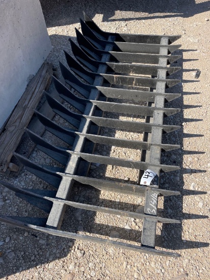 Unused 72" Brush Rake for Skid Steer