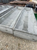 2 - 8' Tapered Bottom Concrete Troughs TWO TIMES THE MONEY MUST TAKE ALL