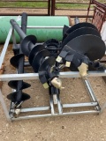 Unused Post Hole Digger for Skid Steer with 3 Augers