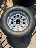 Provider 225/75/15 Tire on 6 Hole Wheel - Take Offs