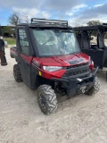 2018 Polaris Ranger 1000 XP Cab, AC, Power Steering 8,752 Miles shows 1590 hours VIN 32375 Title,