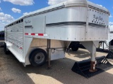 1999 Kiefer Built 7'X24' Deer Trailer with 4 Cuts Plus Neck of Trailer Divided into 2 Cuts Torsion