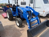 New Holland Workmaster 40 4WD Tractor with 140TL Loader & Bucket Only 80 HRS Comes with Bush Hog