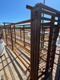 24' Freestanding Cattle Alley with 1- Sliding End Gate & 1- 12' Side Sorting Gate