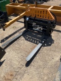 Unused Wolverine Hydraulic Pallet Fork for Skid Steer