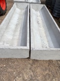 2 - New 8' Concrete Tapered Bottom Feed Troughs TWO TIMES THE MONEY MUST TAKE ALL