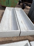 2 - New 8' Concrete Tapered Bottom Feed Troughs TWO TIMES THE MONEY MUST TAKE ALL