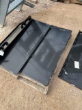 Unused Closed Skid Steer Attachment Plate