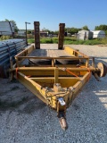 Belshe 80'' X 16' Equipment Trailer 2 - Fold Down Ramps 1 axle removed due to being bent VIN 43520