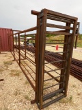 24' Freestanding Cattle Alley with Slider on End and 12' Sorting Gate