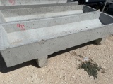 2 - 8' Tapered Bottom Concrete Feed Troughs TWO TIMES THE MONEY MUST TAKE ALL