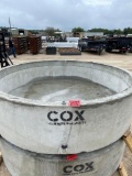 Unused Cox 550 Gallon Water Trough 8' Diameter 2' Tall