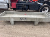 Unused Cox Feed Trough 10' Long 37'' Wide 2' Tall