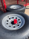 2 - Provider 225/75/15 Tires on 6 Hole Wheels TWO TIMES THE MONEY MUST TAKE ALL