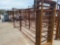 24' Free Standing Cattle Alley with Sliding Gates on one End