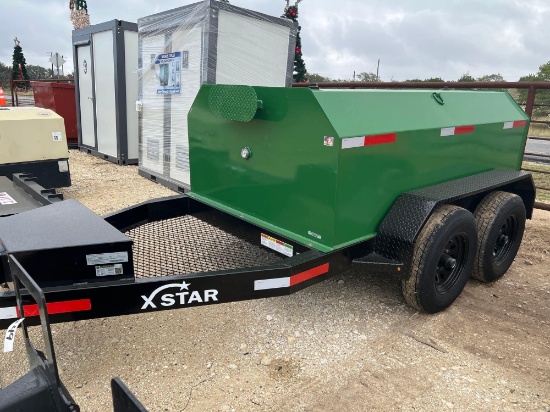 2023 X-Star 750 Gallon Green Fuel Trailer with 12 Volt 20 GPM Pump 50 Gallon DEF Tank & Pump VIN