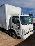 2013 Isuzu Box Truck, Diesel, Auto Transmission 18' Hercules Box 1500# Lift VIN 03772 Title, $25 Fee