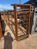 24' Free Standing Cattle Alley with Slider Gate on One End