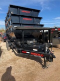 2022 Maxx-D Bumper Pull Roll-Off Dump Trailer with 3 14' Dumpsters VIN 94345 MSO, $25 Fee Plus