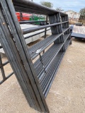 Set of 2 Portable Stalls Consisting of: 8 - 12' Panels 2 - 12' Panels with 4' Gates Attached