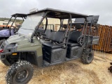 2011 Polaris Ranger 800 Crew with Hard Top, Windshield, LED Lights and High Rack 3890 Miles 623 HRS