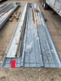 462' - Galvanized R Panel with 11 Pieces of Trim 28 Sheets - 16'6