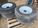 Lot of 4 - 235/80/16 Tires and Wheels
