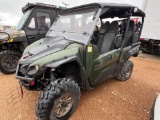 Yamaha Wolverine X4 4X4 with Poly Top and Windshield 4 Seater 1235 Miles Title, $25 Fee SLOW TITLE