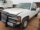 1996 Chevrolet 1500 Z71 Extended Cab SWB Truck Auto Transmission VIN 11357 Title, $25 Fee