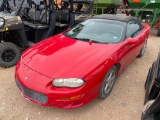 2001 Chevy Camaro Shows 126,XXX Miles VIN 45291 Title, $25 Fee