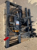 Unused Auger with 2 Bits for Skid Steer