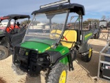 John Deere 625i Gator with Windshield and LED Light Bar Gas Engine 349 HRS