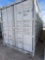 One Trip 40' High Cube Shipping Container with 4 Sets of Side Doors and Doors on One End VIN 4111582