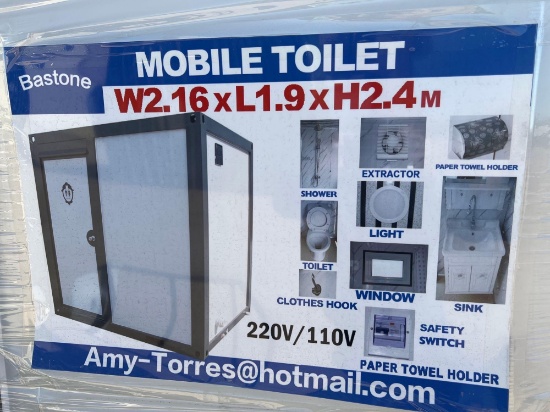 Mobile Toilet with Shower and Sink