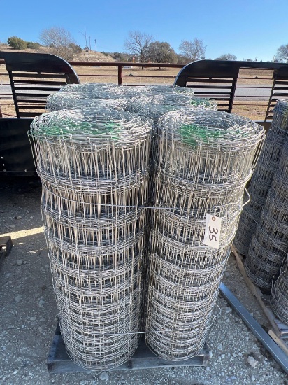 6 - Rolls of 48" Tight Lock Field Fence (fixed knot) SIX TIMES THE MONEY MUST TAKE ALL