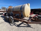 1000 Gallon Nurse Trailer with Honda GX 160 Pump Pump Runs no title