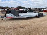 2023 Maxx-D 83'' x 24' Bumper Pull Car Hauler 2 - 5200lb Axles Slide In Ramps Spare Tire Dovetail