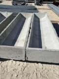 2 - 8' Concrete Feed Troughs TWO TIMES THE MONEY MUST TAKE ALL